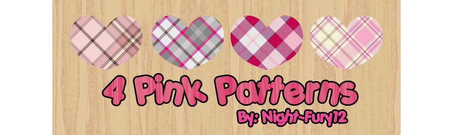 Паттерны с узорами в розовых тонах