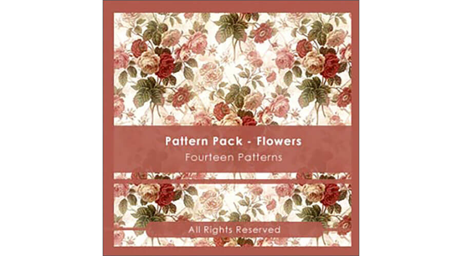 Паттерны с розами и другими цветами