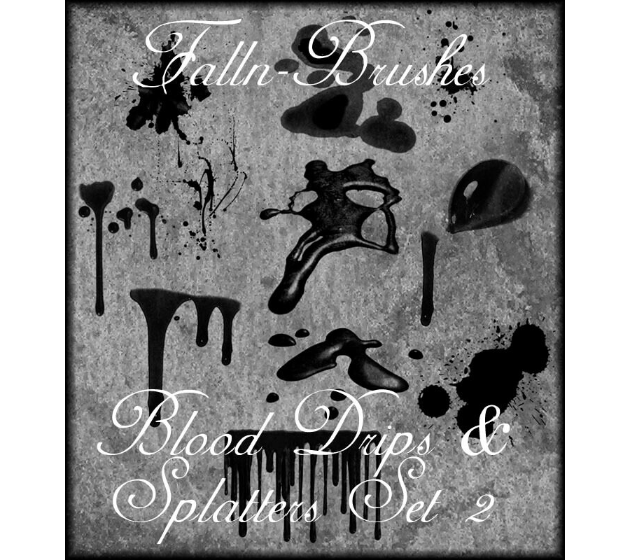 Кисти с пятнами и потеками крови