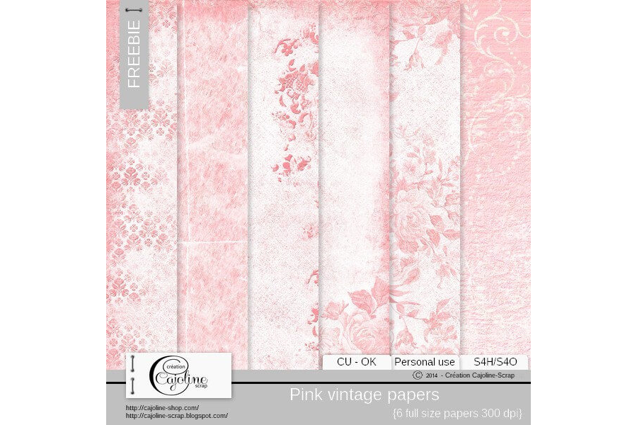 Нежные розовые фоны в винтажном стиле