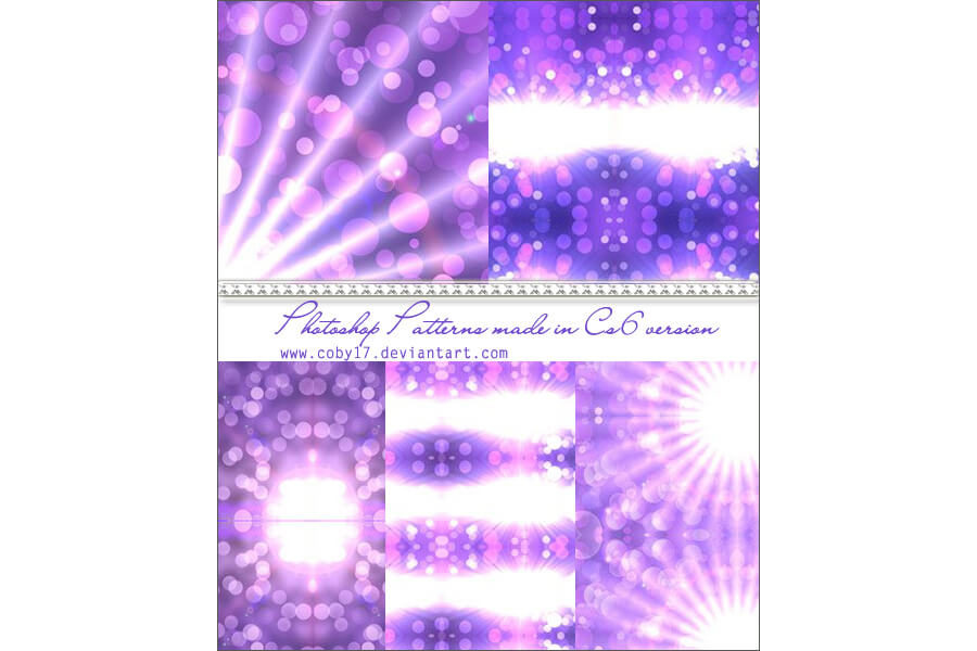 Набор узоров для создания фиолетовых фонов с эффектом боке